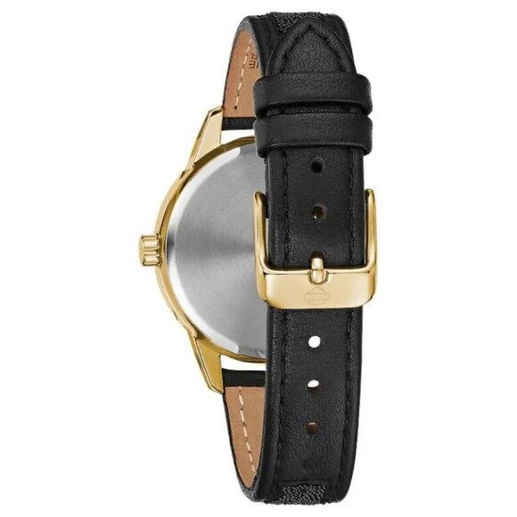 Bulova Harley Davidson Unisex Leather Band 36mm Watch, Brand New w/Tags and Box - Picture 4 of 7